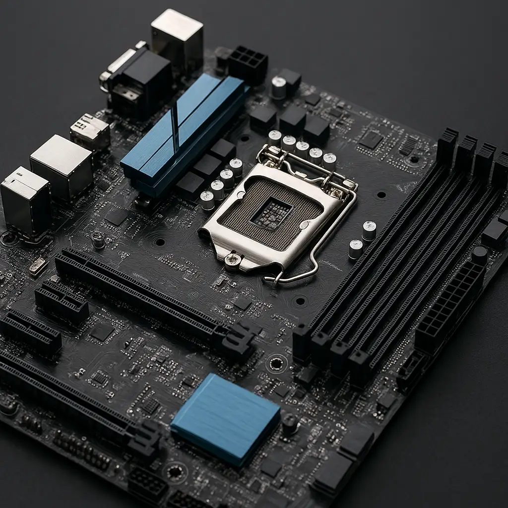 Bo mạch chủ chipset Intel B365 với thiết kế bền bỉ cho văn phòng và gaming.