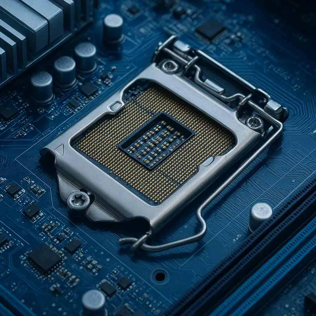 Bo mạch chủ chipset Intel H67 với socket LGA 1155 hỗ trợ CPU Sandy Bridge.