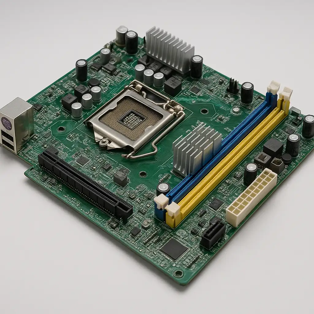 Bo mạch chủ Intel G41 Express Chipset với socket LGA 775.
