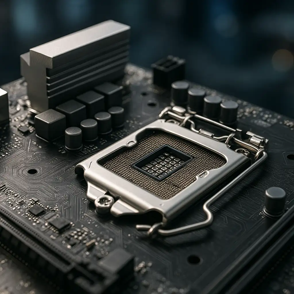 Cận cảnh bo mạch chủ Chipset Intel H310 với socket LGA 1151