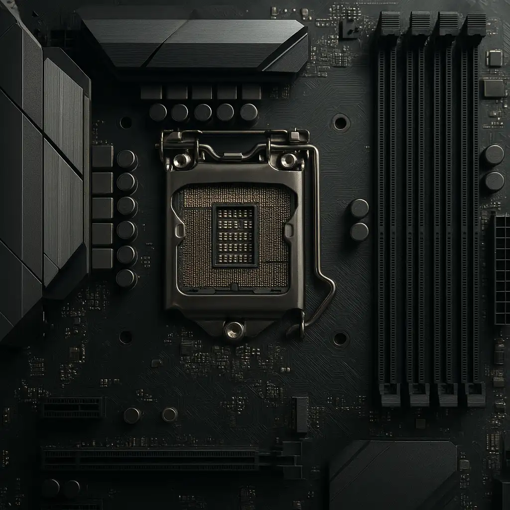 Cận cảnh bo mạch chủ Z270 với socket LGA 1151 v1