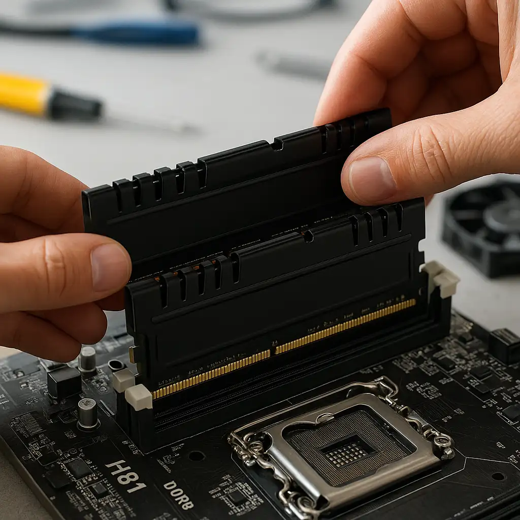 Hướng dẫn lắp 2 thanh RAM DDR3 để kích hoạt Dual Channel trên main H81
