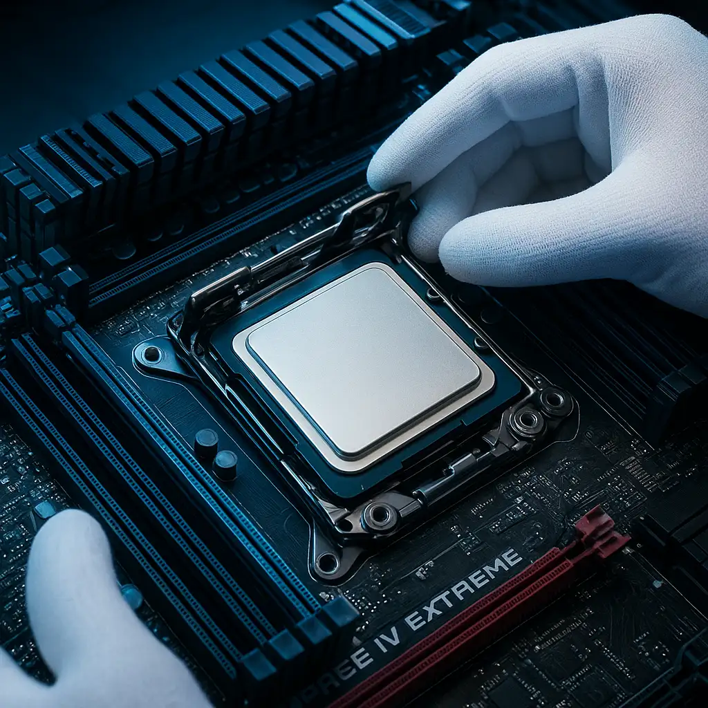 Lắp đặt CPU Xeon E5-2690 v2 vào mainboard X79 socket 2011.