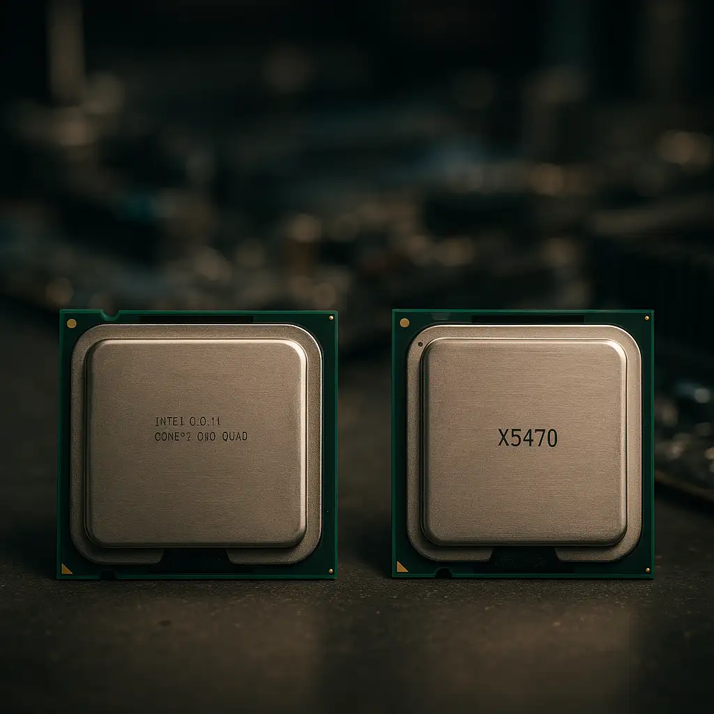 So sánh CPU Core 2 Quad Q9650 và Xeon X5470 cho socket 775